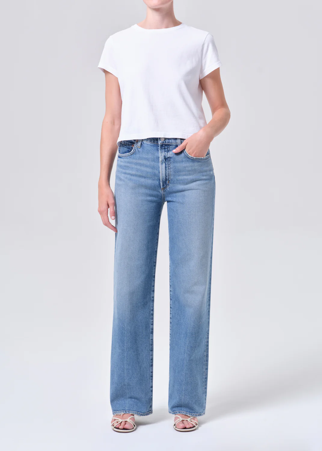 Bukser | Harper Straight Jeans in Kindle